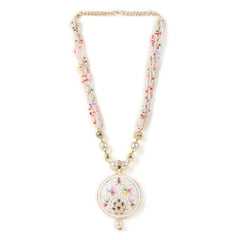 Handcrafted Meenakari Pendant Necklace Set with Multicolor Beads & Earrings β Traditional Indian Jewelry SIZZLE JEWELS