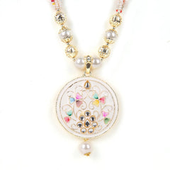 Handcrafted Meenakari Pendant Necklace Set with Multicolor Beads & Earrings β Traditional Indian Jewelry SIZZLE JEWELS