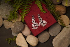 Luxury American Diamond Long Earrings for Women – Sparkling Party & Bridal Wear Jewelry SIZZLE JEWELS