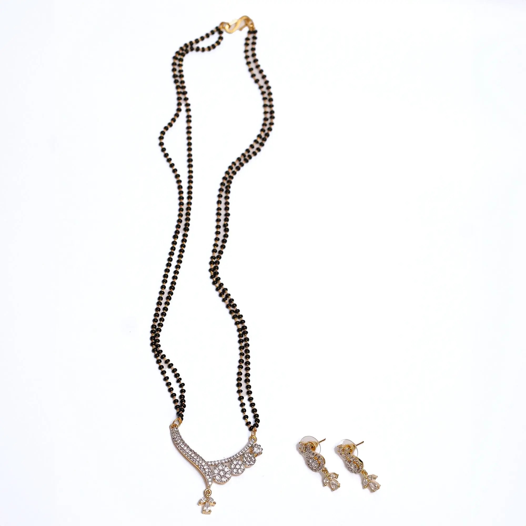 Elegant AD Stone Mangalsutra Set for Women SIZZLE JEWELS