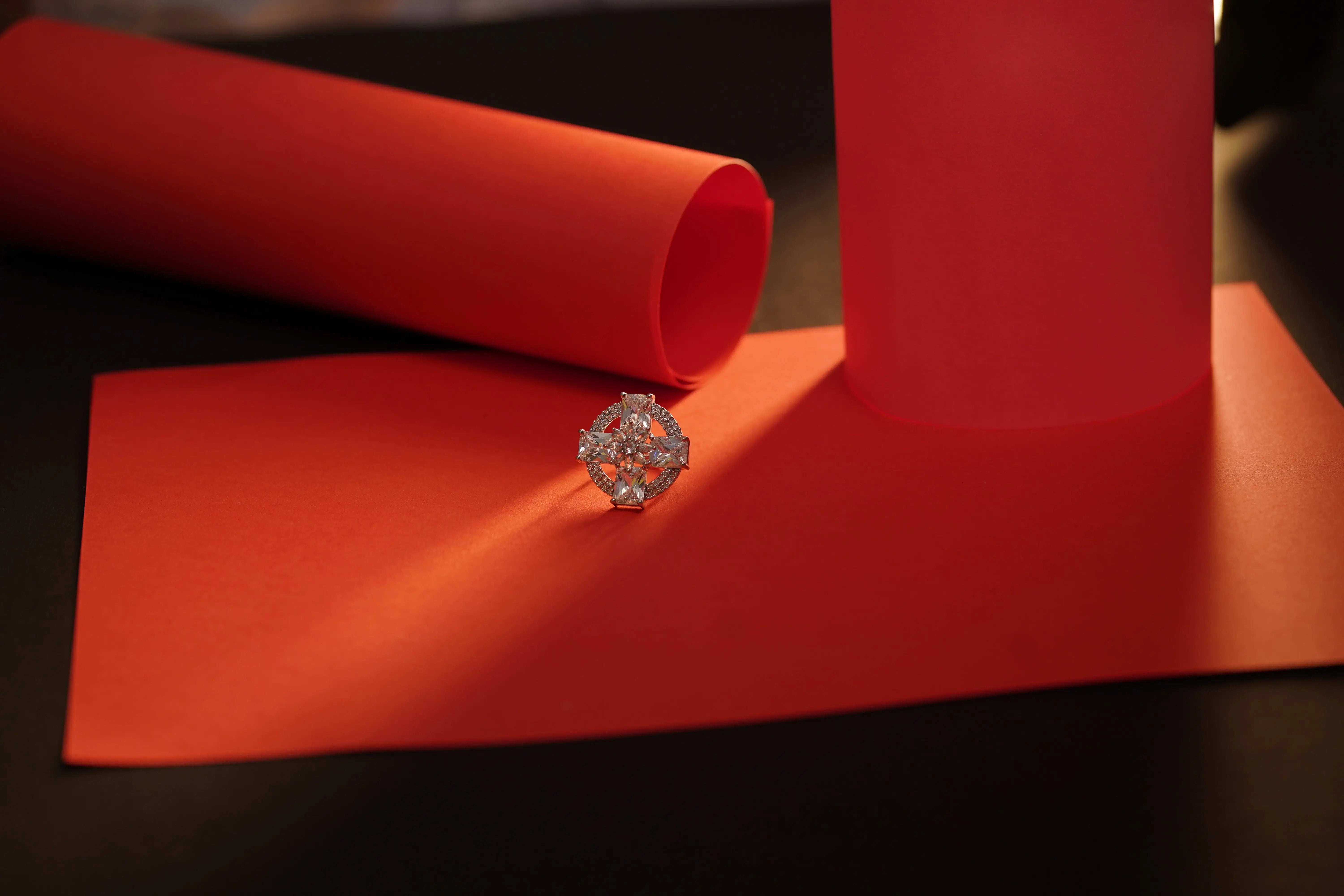 Elegant Silver Statement Ring for Women | Sparkling Cubic Zirconia Cocktail & Engagement Jewelry SIZZLE JEWELS