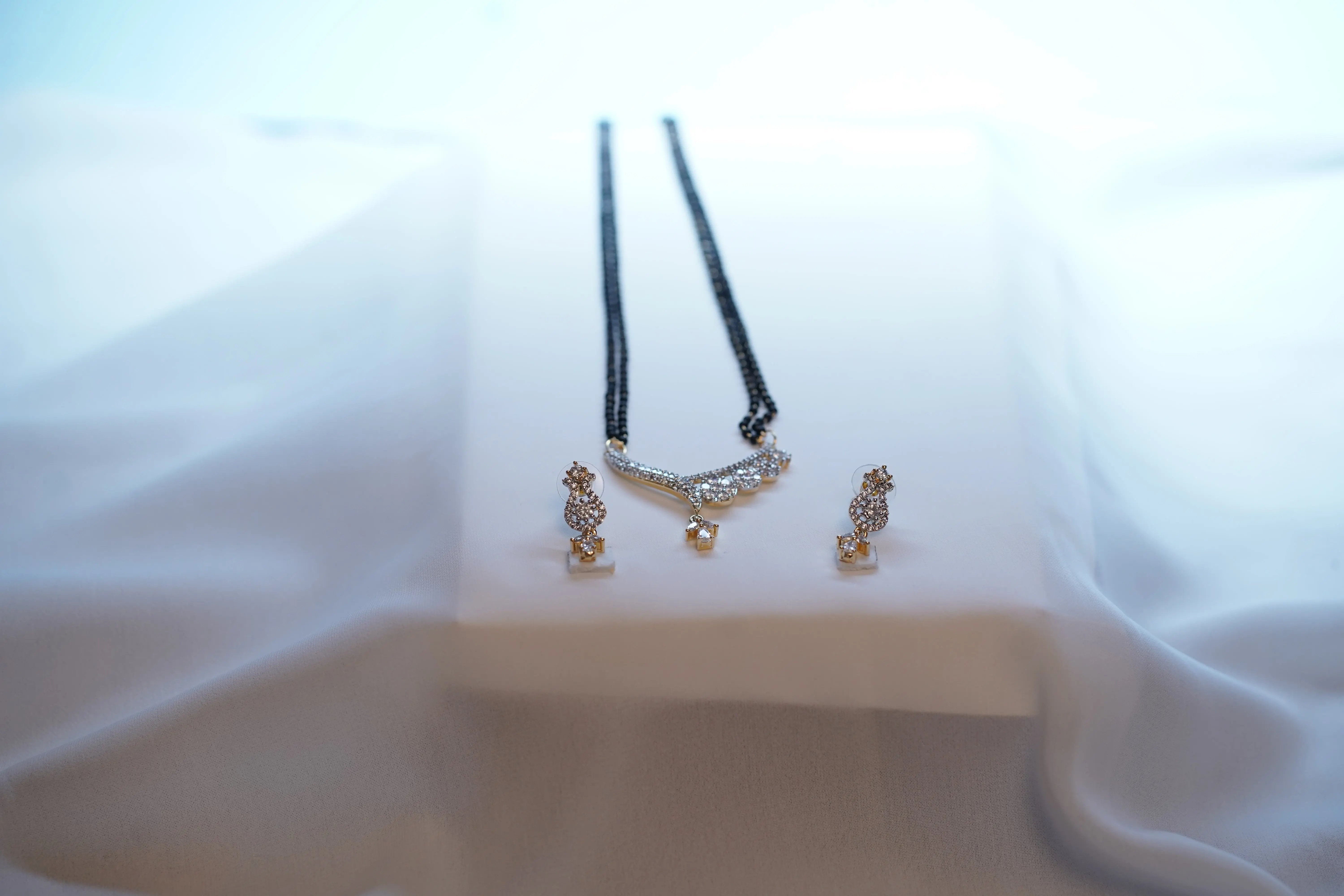 Elegant AD Stone Mangalsutra Set for Women SIZZLE JEWELS