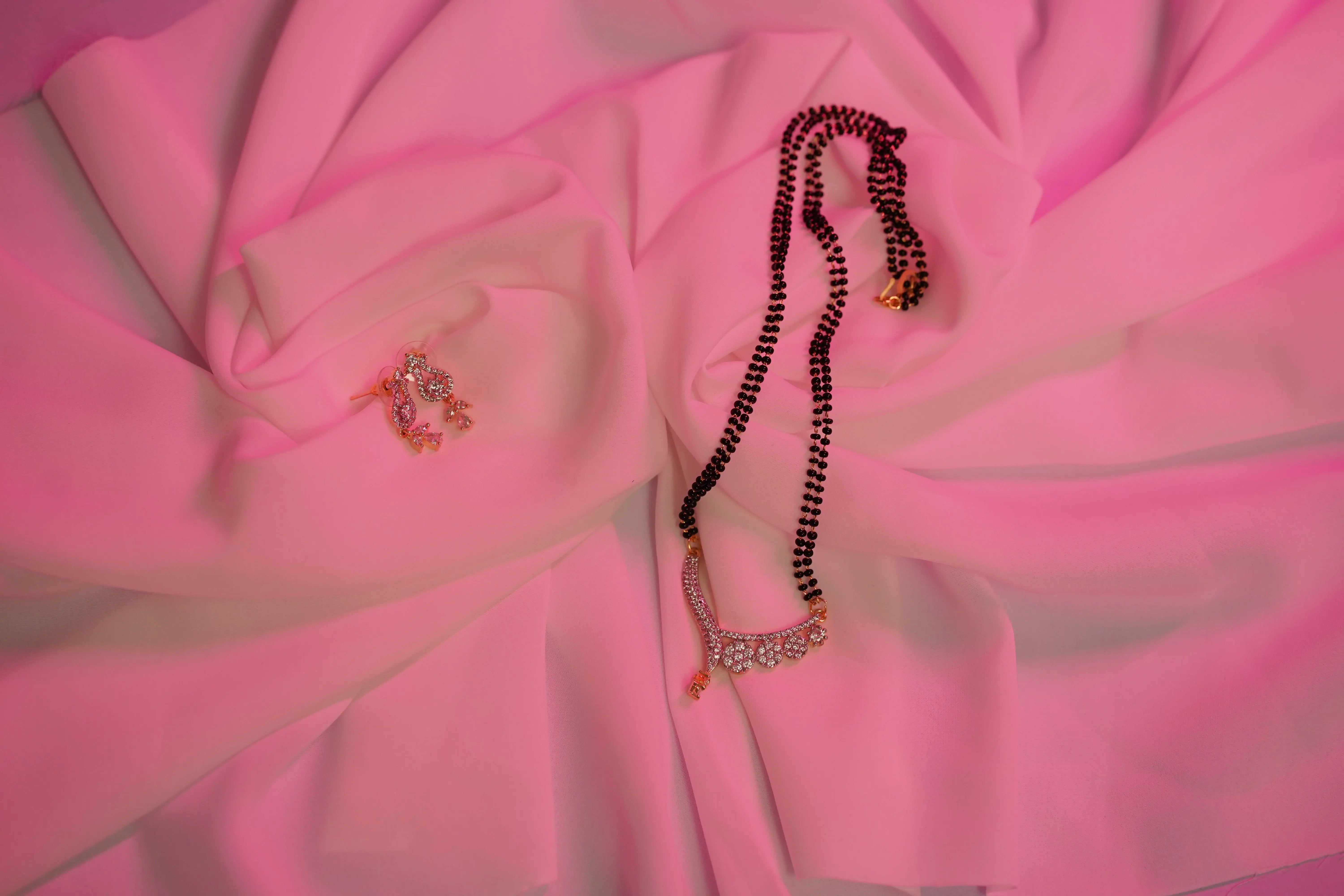 Elegant AD Stone Mangalsutra Set for Women SIZZLE JEWELS