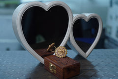 ✨ Traditional Elephant Design Adjustable Ring – Antique Gold Polish with Ruby Stones for Women & Girls ✨ SIZZLE JEWELS