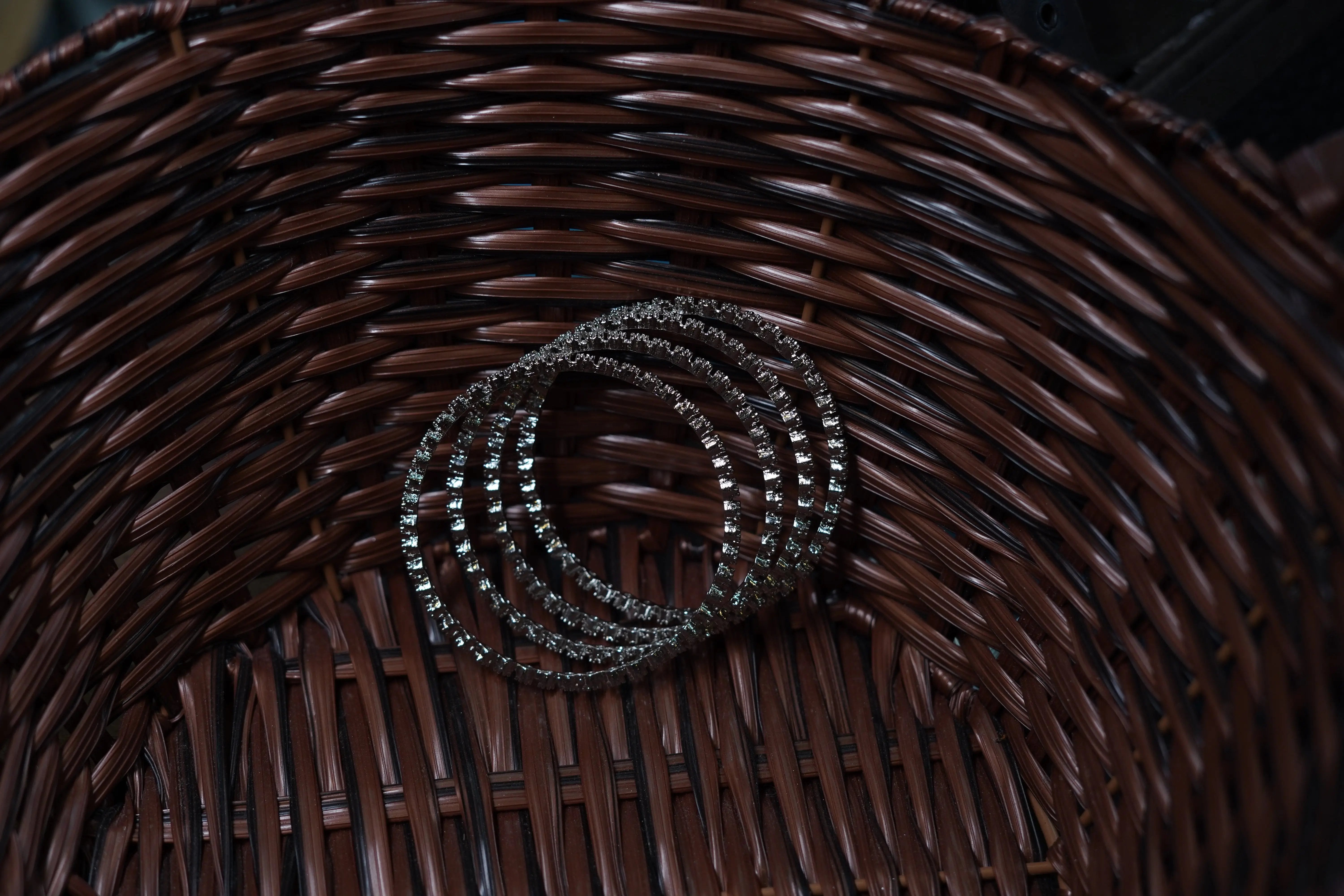 ✨ Elegant American Diamond Bangles Set – Sparkling Silver Finish ✨ SIZZLE JEWELS