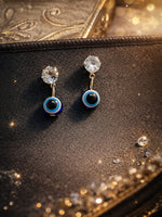 Evil Eye Crystal Drop Earrings