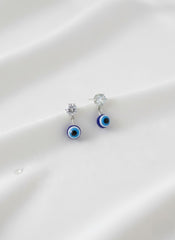 Evil Eye Crystal Drop Earrings