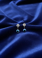 Evil Eye Crystal Drop Earrings