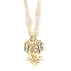 Sizzle Jewels Elegant Kundan Pearl Necklace Set with Earrings | Traditional Bridal Jewelry SIZZLE JEWELS