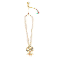 Sizzle Jewels Elegant Kundan Pearl Necklace Set with Earrings | Traditional Bridal Jewelry