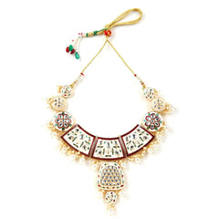 Sizzle Jewels Royal Handmade Kundan Meenakari Heavy Necklace Set SIZZLE JEWELS