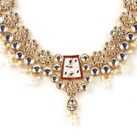Sizzle Jewels Royal Kundan and Meenakari Bridal Necklace Set