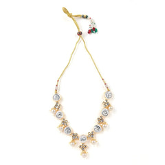 Sizzle Jewels White Kundan Pearl Necklace Set SIZZLE JEWELS