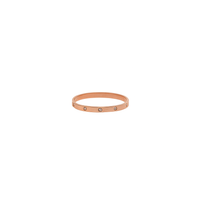 Elegant Rose Gold Bangle Bracelet with Crystal Accents – Minimalist Luxury Jewelry.