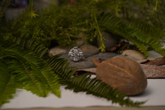 Elegant Silver Statement Ring for Women | Sparkling Cubic Zirconia Cocktail & Engagement Jewelry