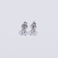 Classic Solitaire Stud Earrings in Gold & Silver – Elegant Crystal Stone Earrings for Daily & Party Wear