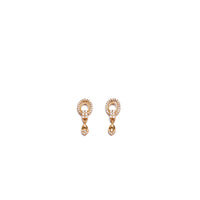 Elegant Gold-Plated Stone Studded Drop Earrings – Lightweight Daily & Party Wear