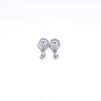 Elegant Gold-Plated Stone Studded Drop Earrings – Lightweight Daily & Party Wear