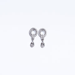 Elegant Gold-Plated Stone Studded Drop Earrings – Lightweight Daily & Party Wear