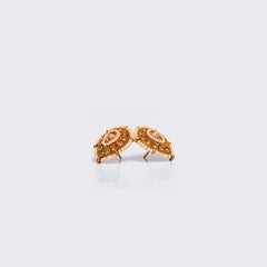 ✨ Traditional Ethnic Stud Earrings with Pearl & Kundan Design – Elegant Daily & Festive Jewelry ✨