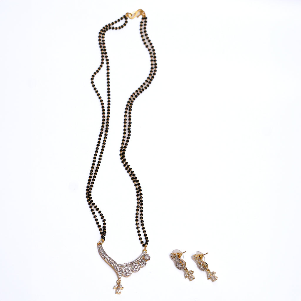 Elegant AD Stone Mangalsutra Set for Women