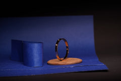 Elegant Rose Gold Bangle Bracelet with Crystal Accents – Minimalist Luxury Jewelry.
