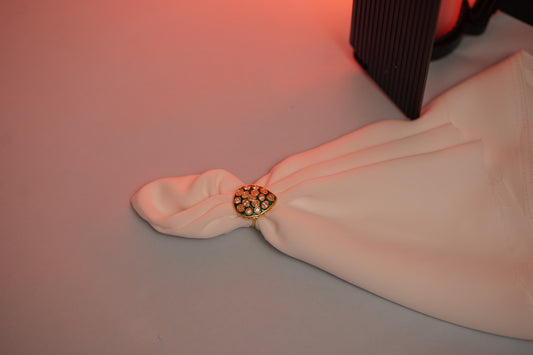 Elegant Polki Style Adjustable Ring for Women & Girls | Traditional Gold-Tone Stone Studded Jewelry