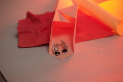 ✨ Elegant American Diamond Earrings with Blue Teardrop Stone – Designer Party & Wedding Jewelry ✨