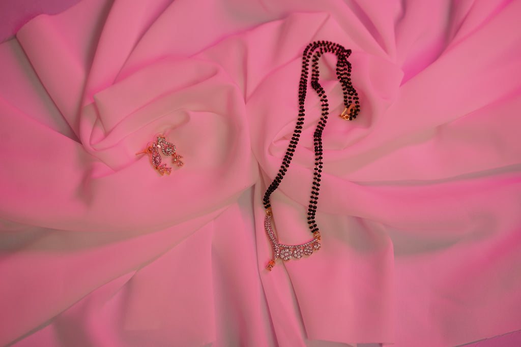 Elegant AD Stone Mangalsutra Set for Women