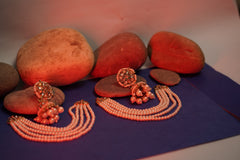 Elegant Kundan & Pearl Earrings with Multi-Layered Side Chains – Traditional Bridal Jewelry