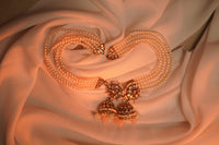 ✨ Elegant Pearl and Kundan Jhumka Earrings – Traditional Indian Bridal Jewelry ✨