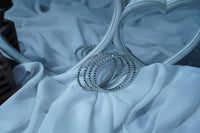 ✨ Elegant American Diamond Bangles Set – Sparkling Silver Finish ✨