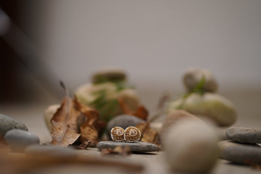 ✨ Traditional Ethnic Stud Earrings with Pearl & Kundan Design – Elegant Daily & Festive Jewelry ✨