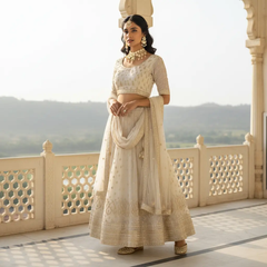 Sizzle Jewels Royal Kundan Carved Necklace Set with Earrings | Maang Tikka SIZZLE JEWELS