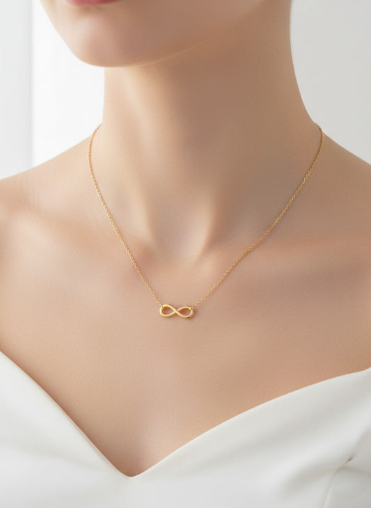 Gold Plated Infinity Necklace