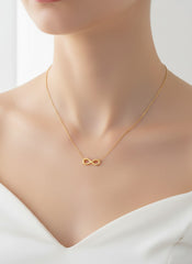 Gold Plated Infinity Necklace