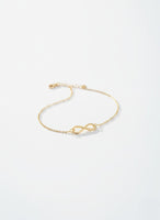 Elegant Gold Plated Infinity Bracelet