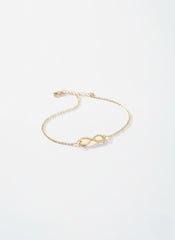 Elegant Gold Plated Infinity Bracelet