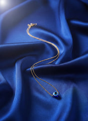 Gold Plated Evil Eye Necklace