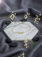 Elegant Gold Plated Infinity Bracelet