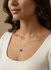 Gold Plated Evil Eye Necklace